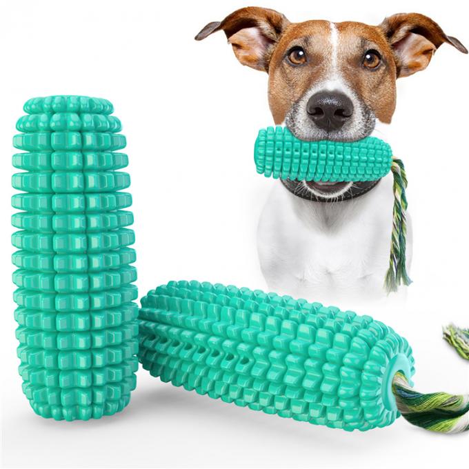 De Tandenborstel van de huisdierenhond kauwt Toy Puppy Chew Corn Toys met het Correcte van de de Honden Duurzame Kabel van Tpr Materiële Interactieve Stuk speelgoed
